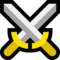 Crossed Swords emoji on Microsoft